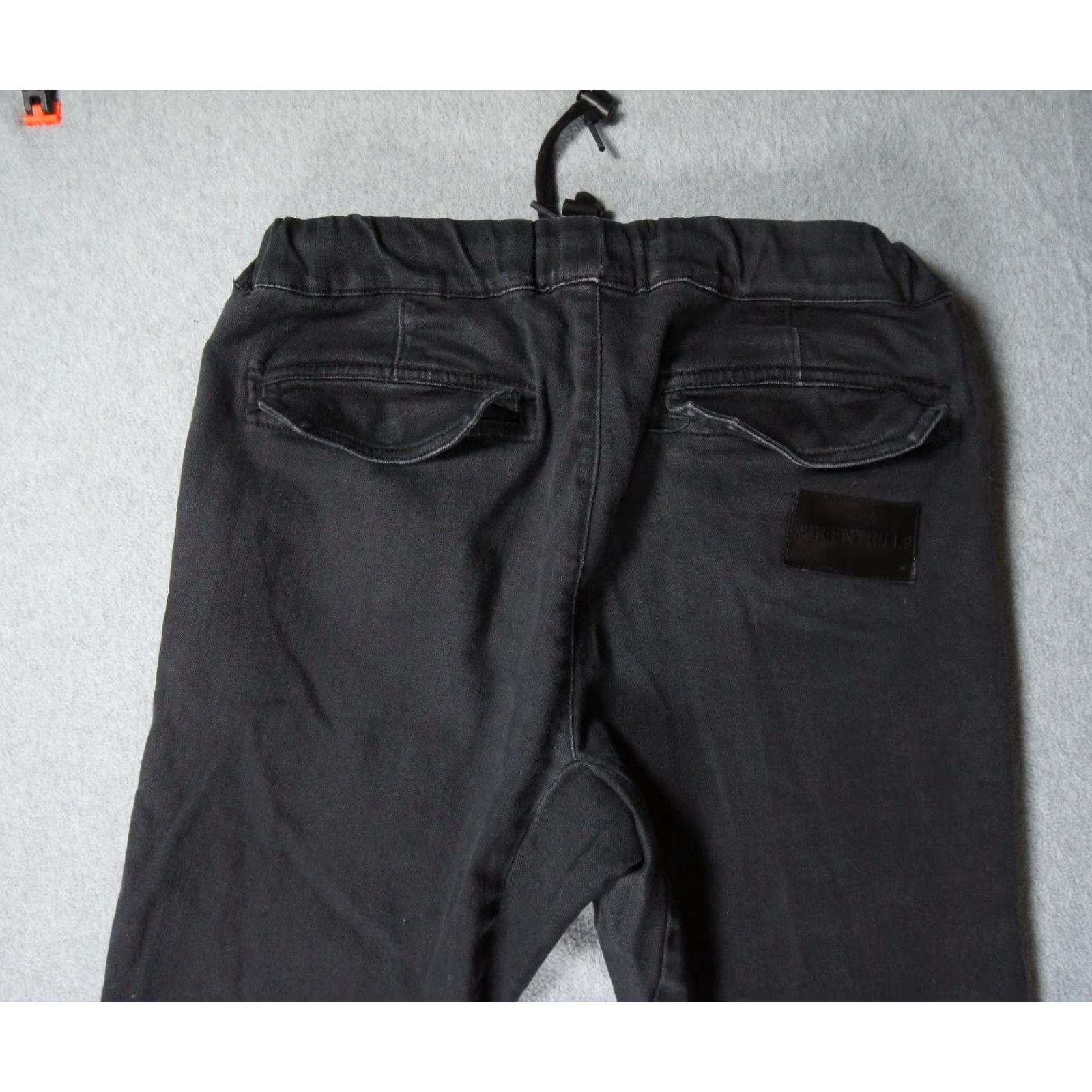Been Trill Been Trill Pants Mens Small Black Jean Jogger Streetwear Drawstring Stretch Size US 36 / EU 52 - 5 Thumbnail