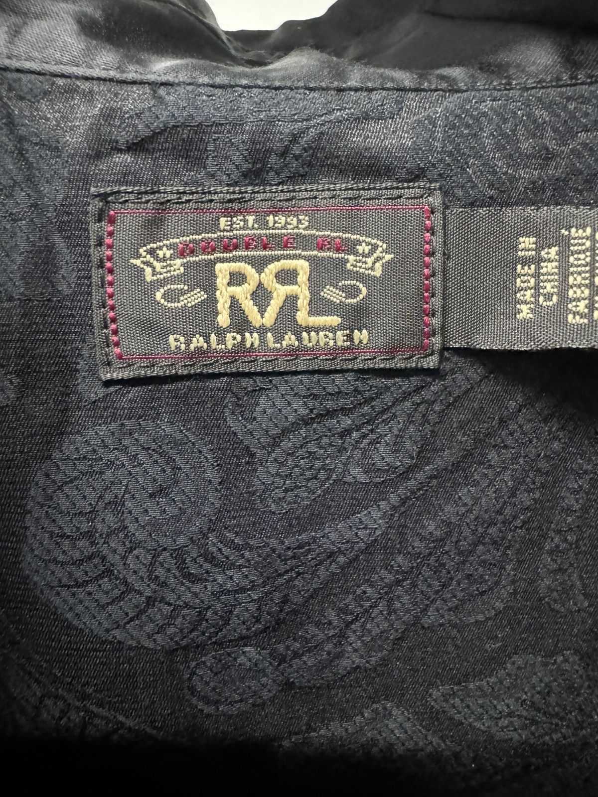 RRL Ralph Lauren RRL Ralph Lauren Paisley Western Jumpsuit Black Coverall 2 Size 26" / US 2 / IT 38 - 6 Thumbnail
