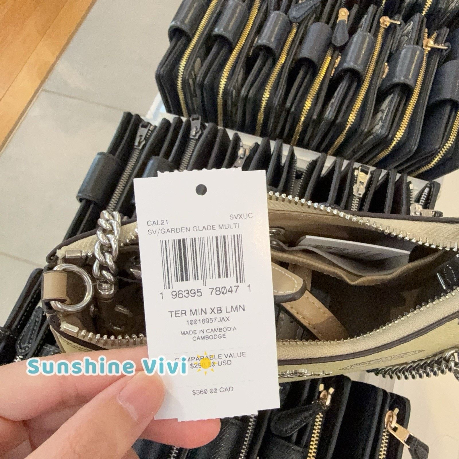Coach NWT Coach Teri Mini Crossbody Bag Signature Lemon CAL21 Size ONE SIZE - 5 Thumbnail