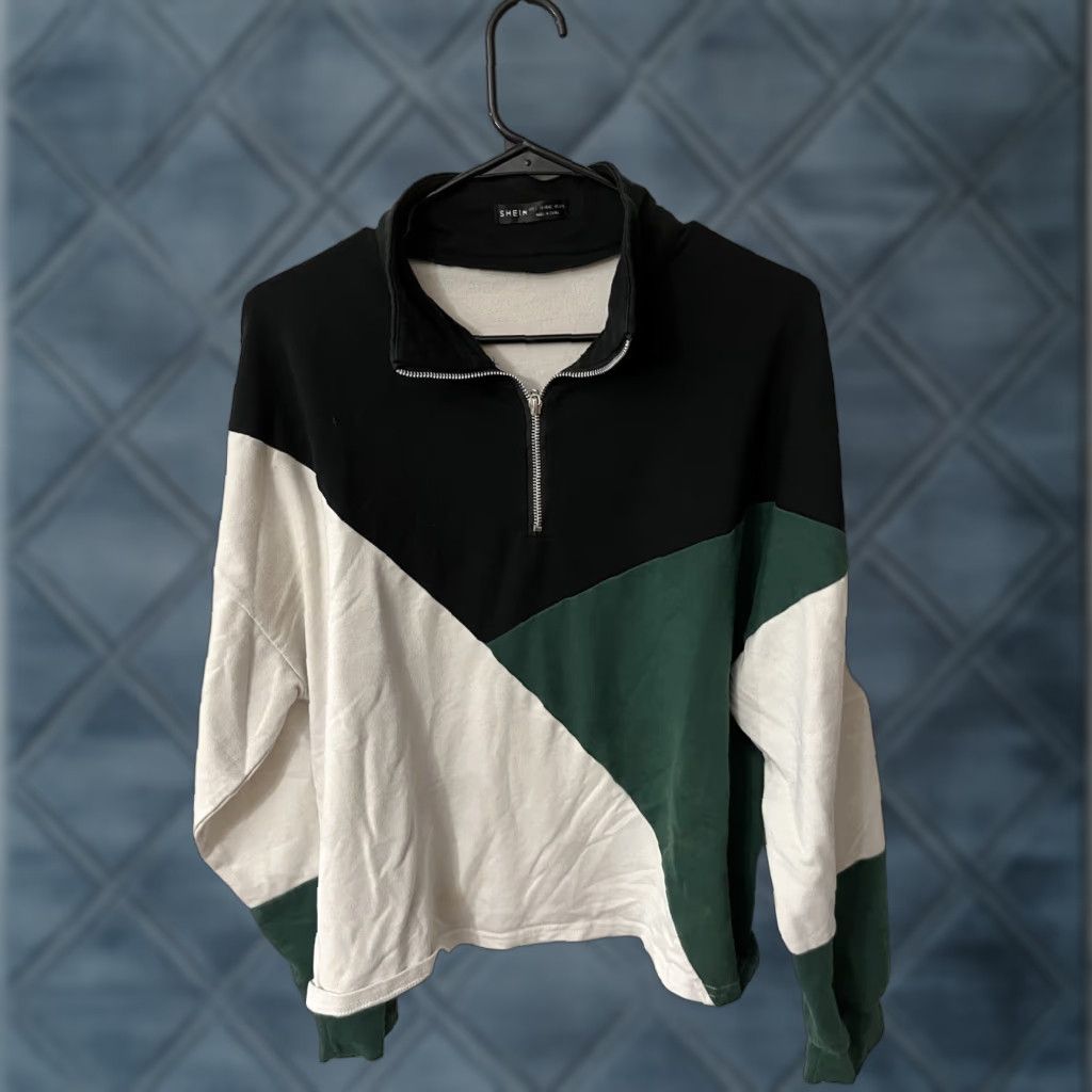 Shein Shein Sweatshirt Womens Size Large Multicolor Long Sleeve Pullover 1/4 Zip Size L / US 10 / IT 46 - 1 Thumbnail