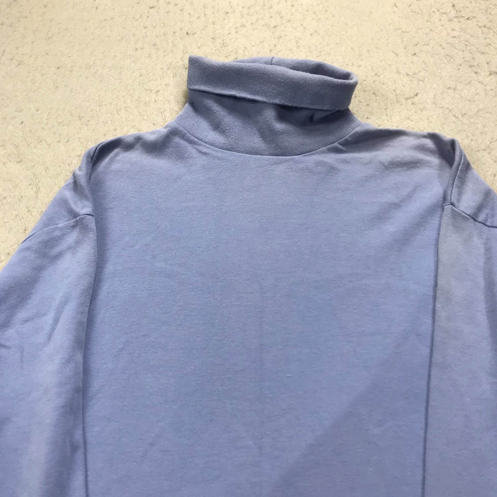 Gap VINTAGE Gap Shirt Mens M Blue Purple Single Stitch Turtleneck Made USA 90s USA 90s Shirt Mens M Blue Purple Turtleneck Cotton Size US M / EU 48-50 / 2 - 3 Thumbnail