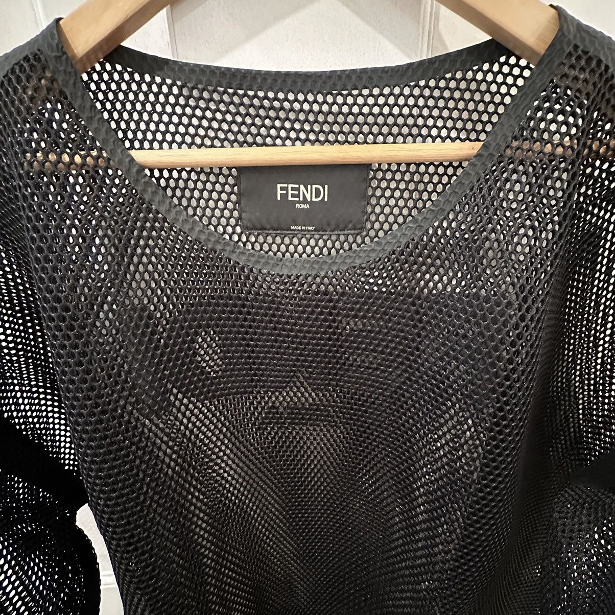 Fendi Fendi Mesh T-Shirt Size US L / EU 52-54 / 3 - 7 Thumbnail