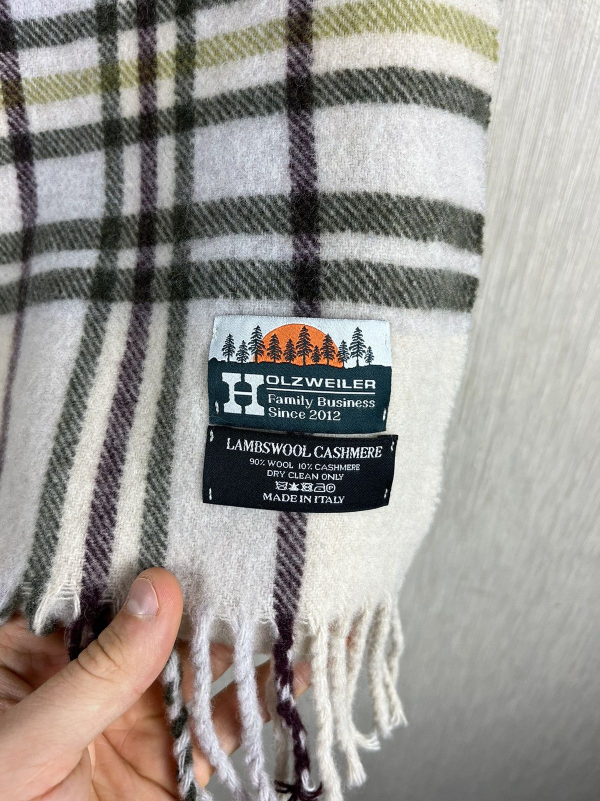 Acne Studios × Holzweiler Holzweiler wool cashmere heavy scarf checked Size ONE SIZE - 8 Thumbnail