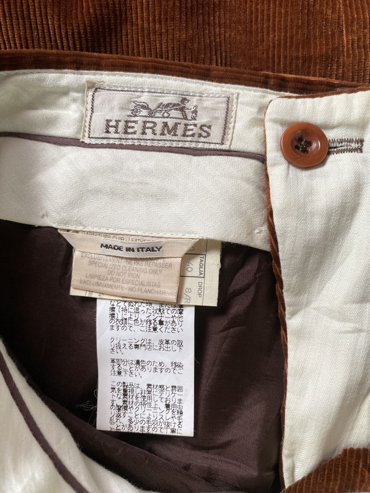 Hermes Hermes Japan Exclusive Corduroy Pants Size US 31 - 7 Thumbnail