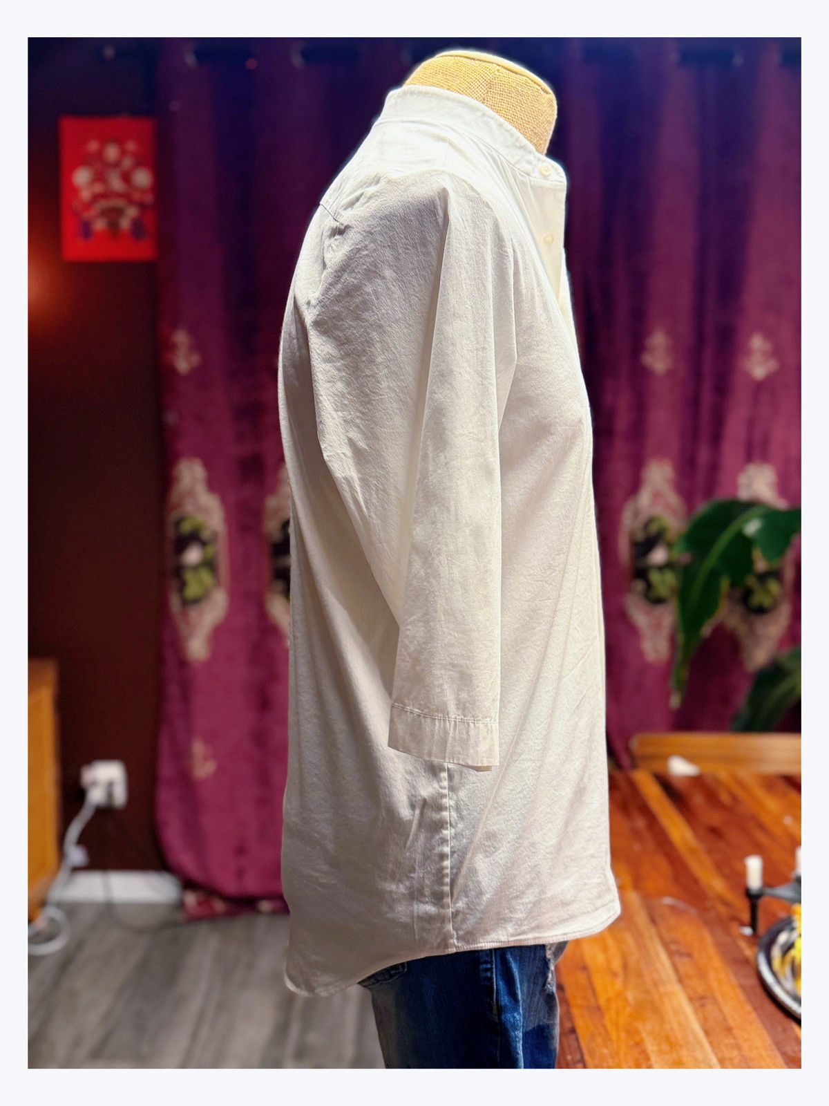 Cos COS Minimalist White Mandarin Collar Shirt Size US S / EU 44-46 / 1 - 5 Thumbnail