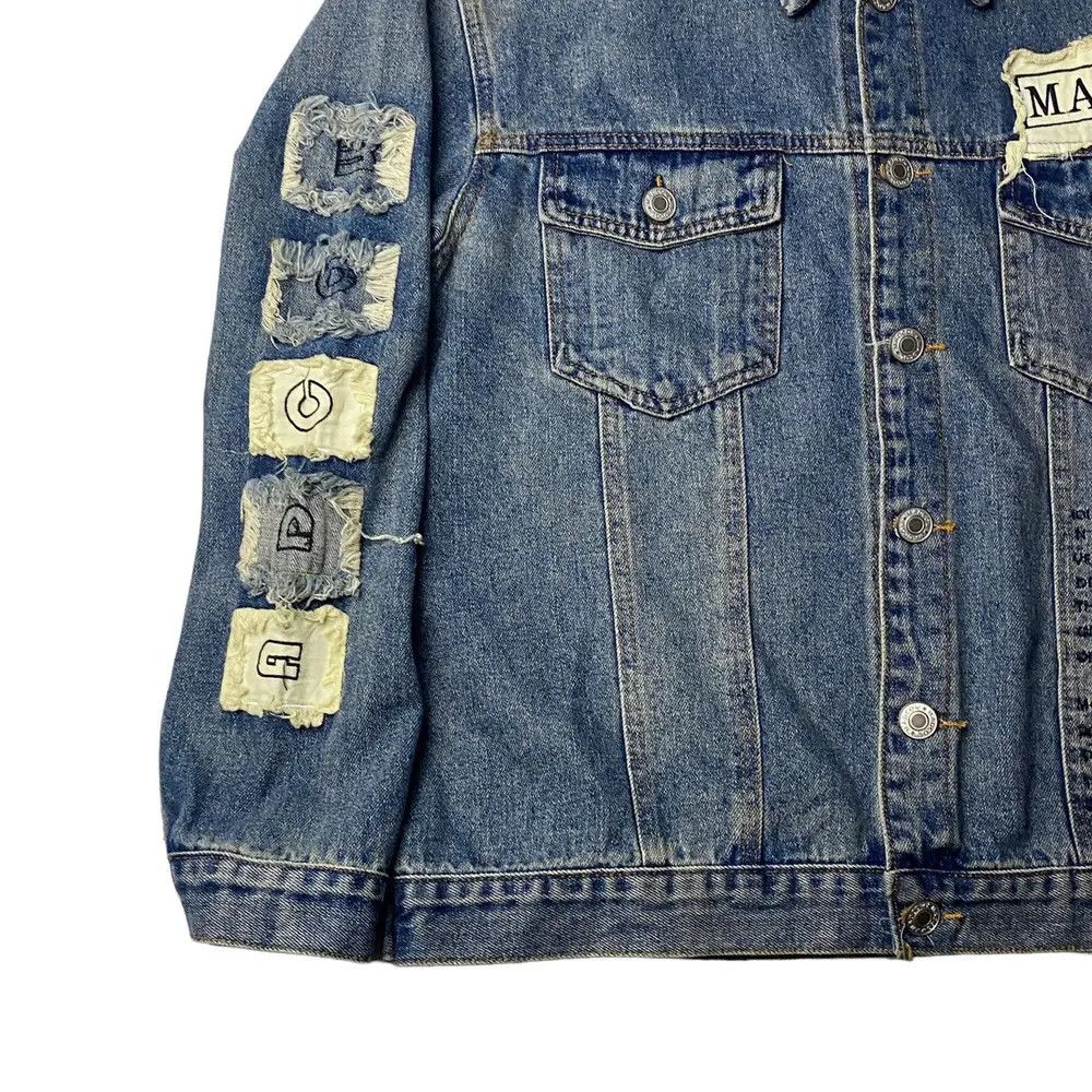Other Madcow Distressed Poem Patch Jeans Jacket Size US M / EU 48-50 / 2 - 5 Thumbnail