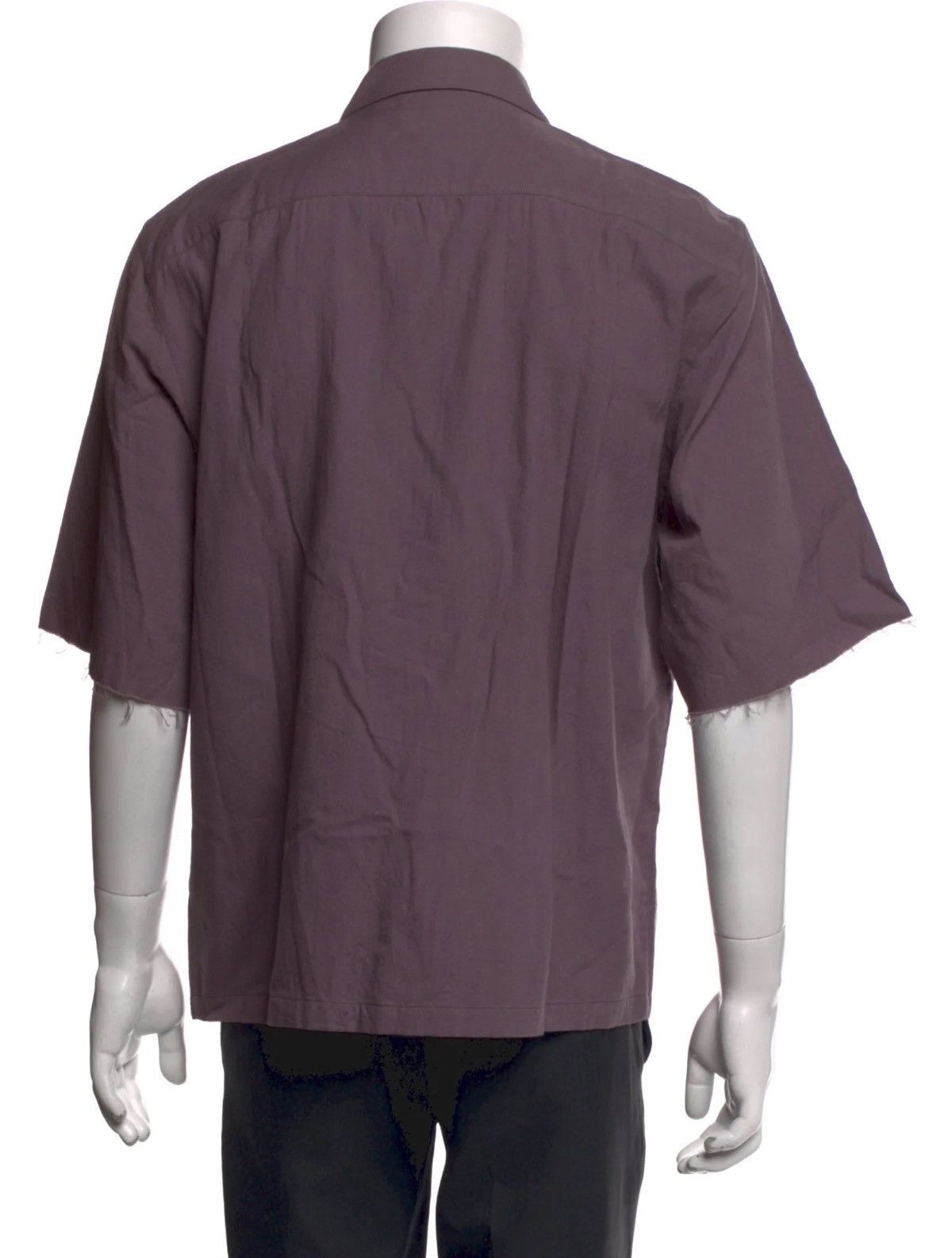 Dries Van Noten Dries Van Noten Cotton Button Up Raw Edge Shirt Size US S / EU 44-46 / 1 - 5 Thumbnail