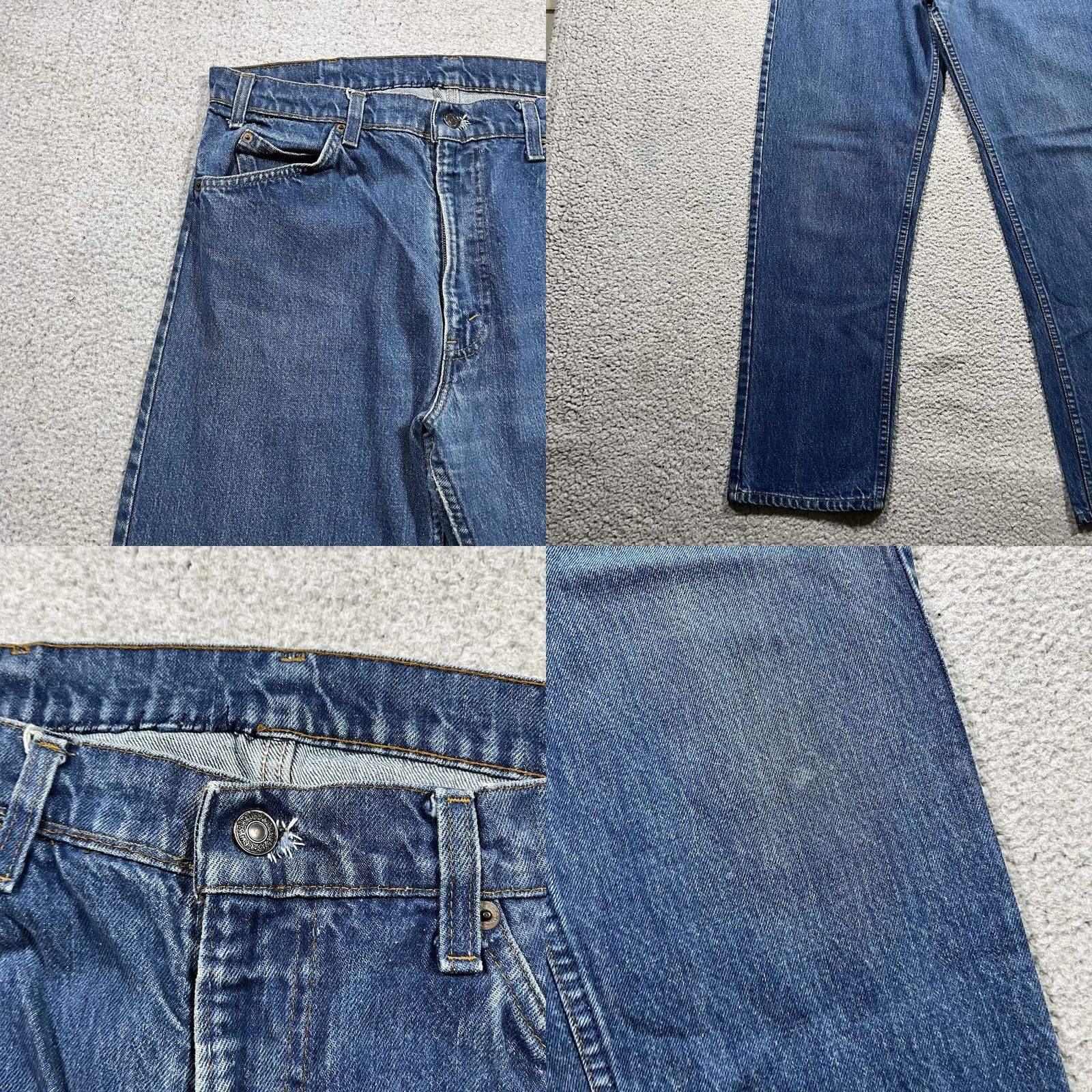 Levi's VINTAGE Levi's 505 Jeans Mens 36x30 Blue Denim 80s USA Hipster Retro Rock Cowboy Grunge 5-Pocket Mens Regular Jeans Size US 36 / EU 52 - 8 Thumbnail