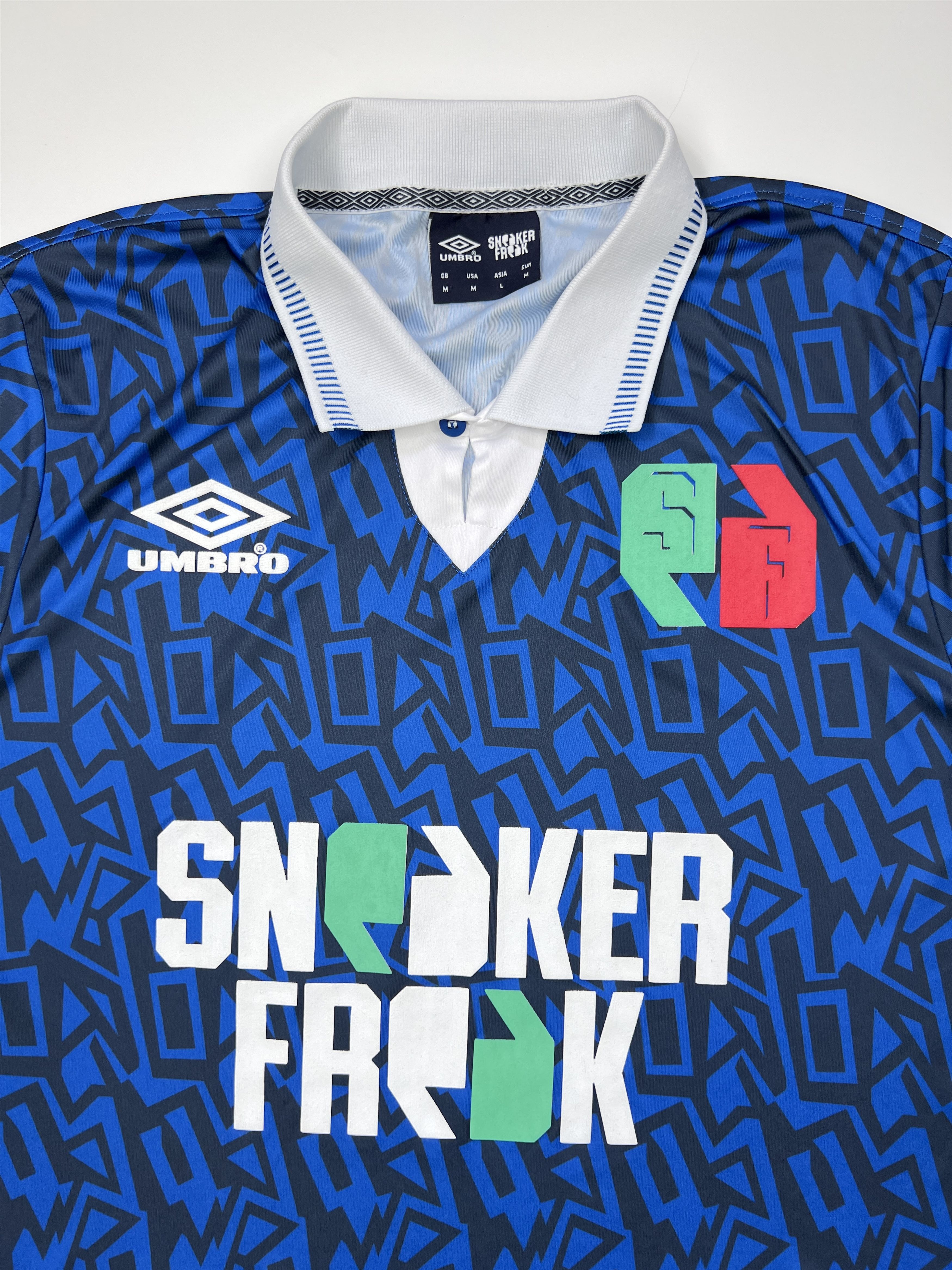 Umbro Rare Umbro Sneaker Freak Printed Jersey Shirt Blokecore Size US M / EU 48-50 / 2 - 8 Thumbnail