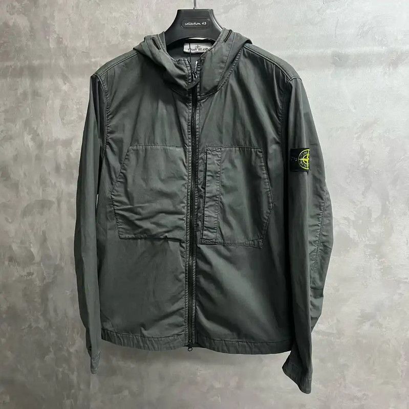 Stone Island Stone Island Men's Gray Hooded Jacket 0089 Size US L / EU 52-54 / 3 - 1 Thumbnail