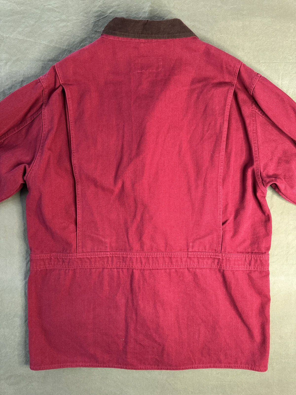 Eddie Bauer Vintage Eddie Bauer Canvas Red Chore Jacket Corduroy Collar Size US XL / EU 56 / 4 - 8 Thumbnail