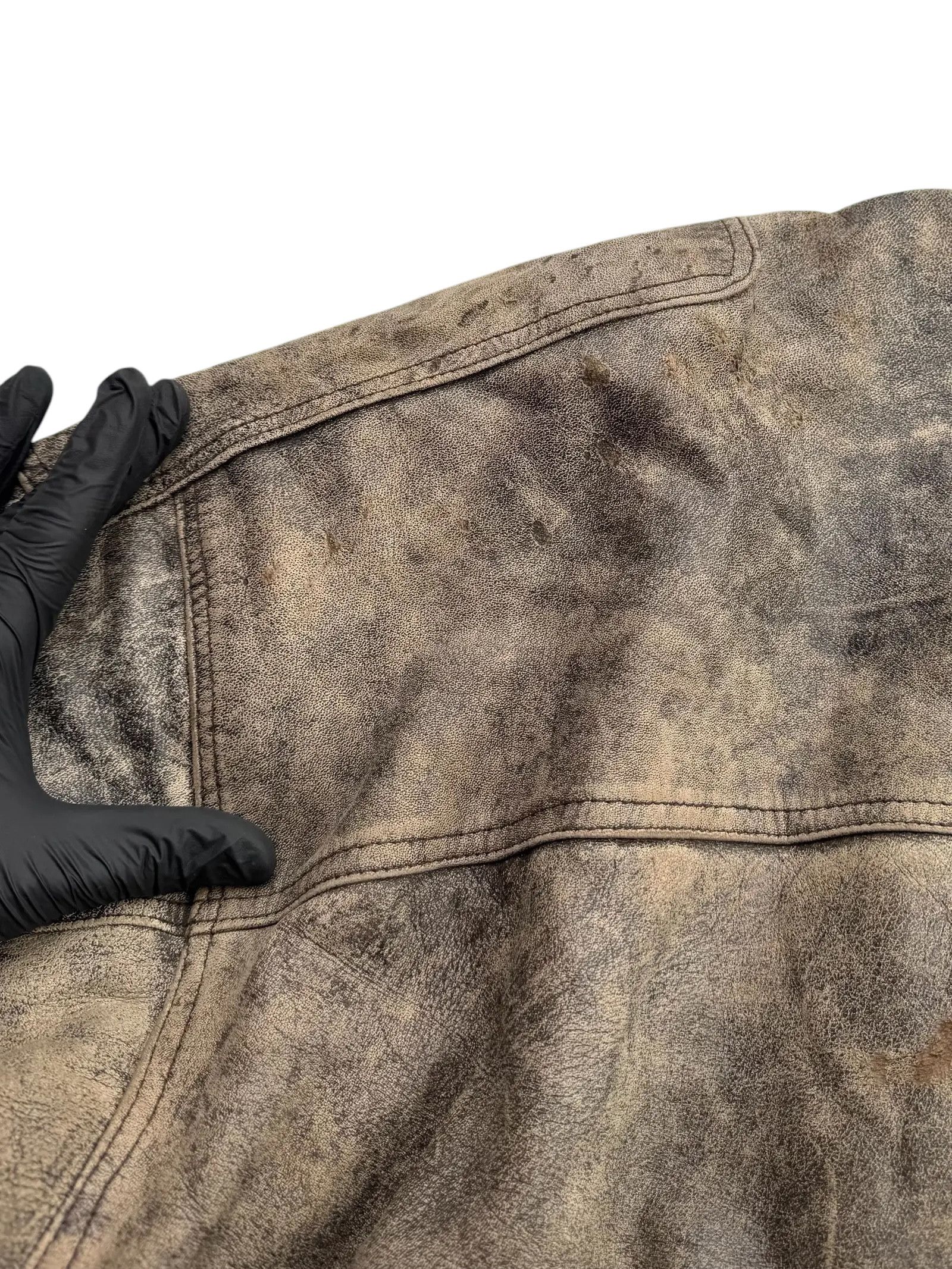 Other Vintage Time Faded Leather Jacket M115D15(E2)(V8) Size US XL / EU 56 / 4 - 14 Thumbnail