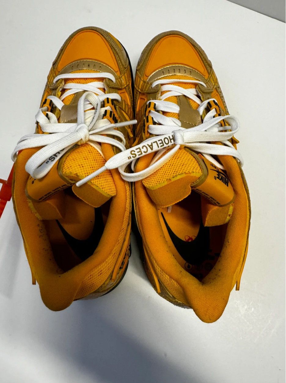 Nike × Off-White × Virgil Abloh Nike Air Rubber Dunk Off-White University Gold Size US 9 / EU 42 - 4 Thumbnail