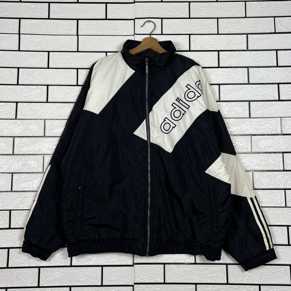 Adidas Vintage 90's ADIDAS Big Logo Windbreaker Jacket #4062-C185 Size US L / EU 52-54 / 3 - 1 Thumbnail