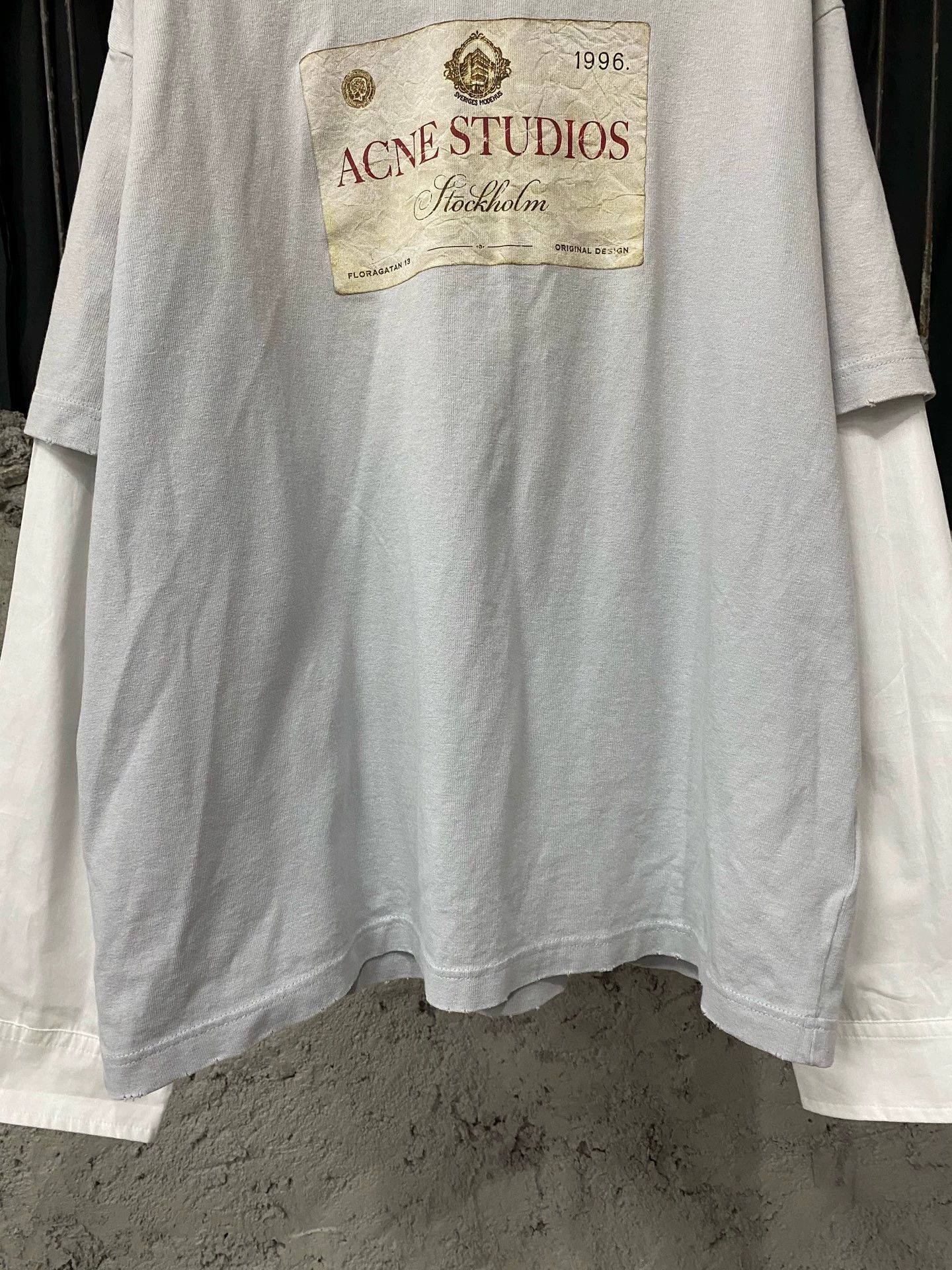 Acne Studios Acne Studios Distressed Layered Long Sleeve Top XS New Size XS / US 0-2 / IT 36-38 - 4 Thumbnail