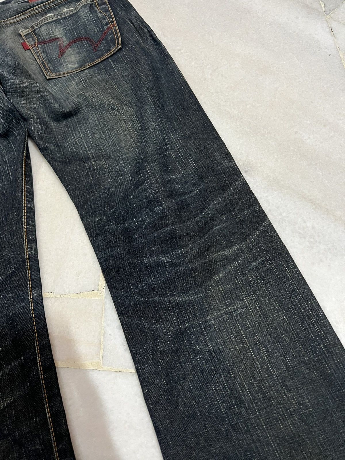 Edwin × Japanese Brand FLARE 90’S EDWIN 503 BLUE TRIP DISTRESS JEANS Size US 31 - 17 Thumbnail