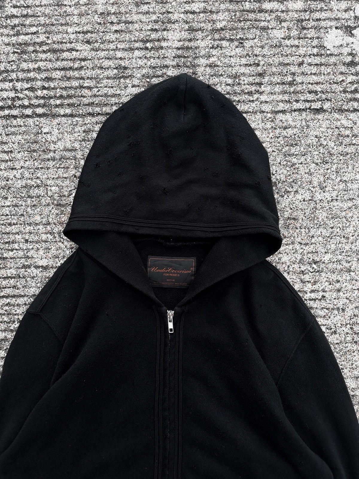 Undercover Undercover AW04 Reconstructed Damaged Hoodie Parka Size US M / EU 48-50 / 2 - 4 Thumbnail