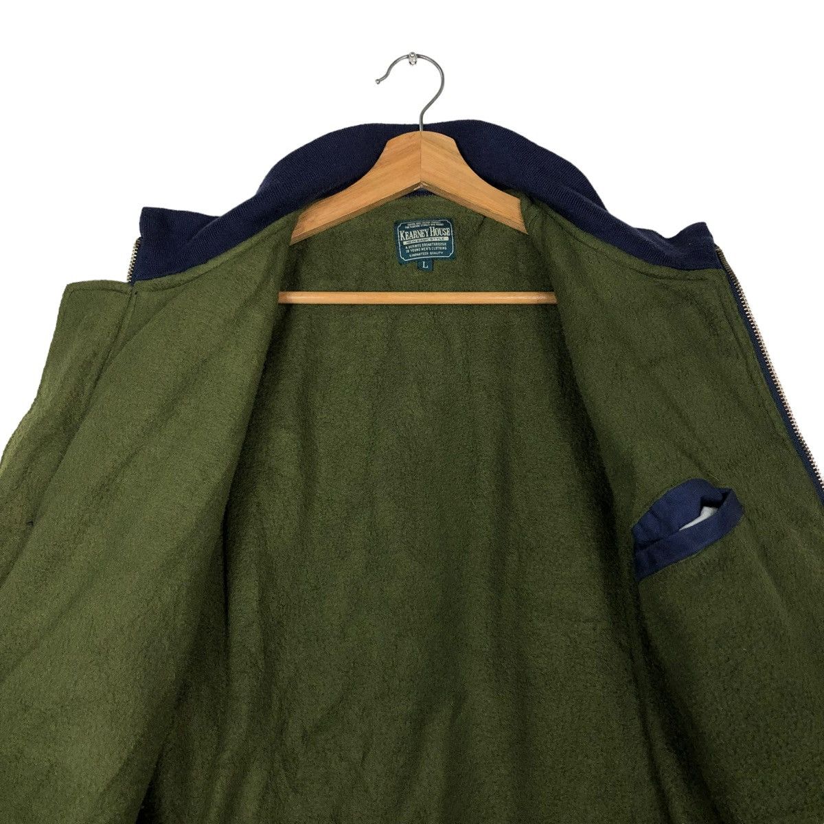 Japanese Brand 🔥VINTAGE BOMBER JACKET KEARNEY HOUSE ISSEY MIYAKE BLANKET Size US L / EU 52-54 / 3 - 14 Thumbnail