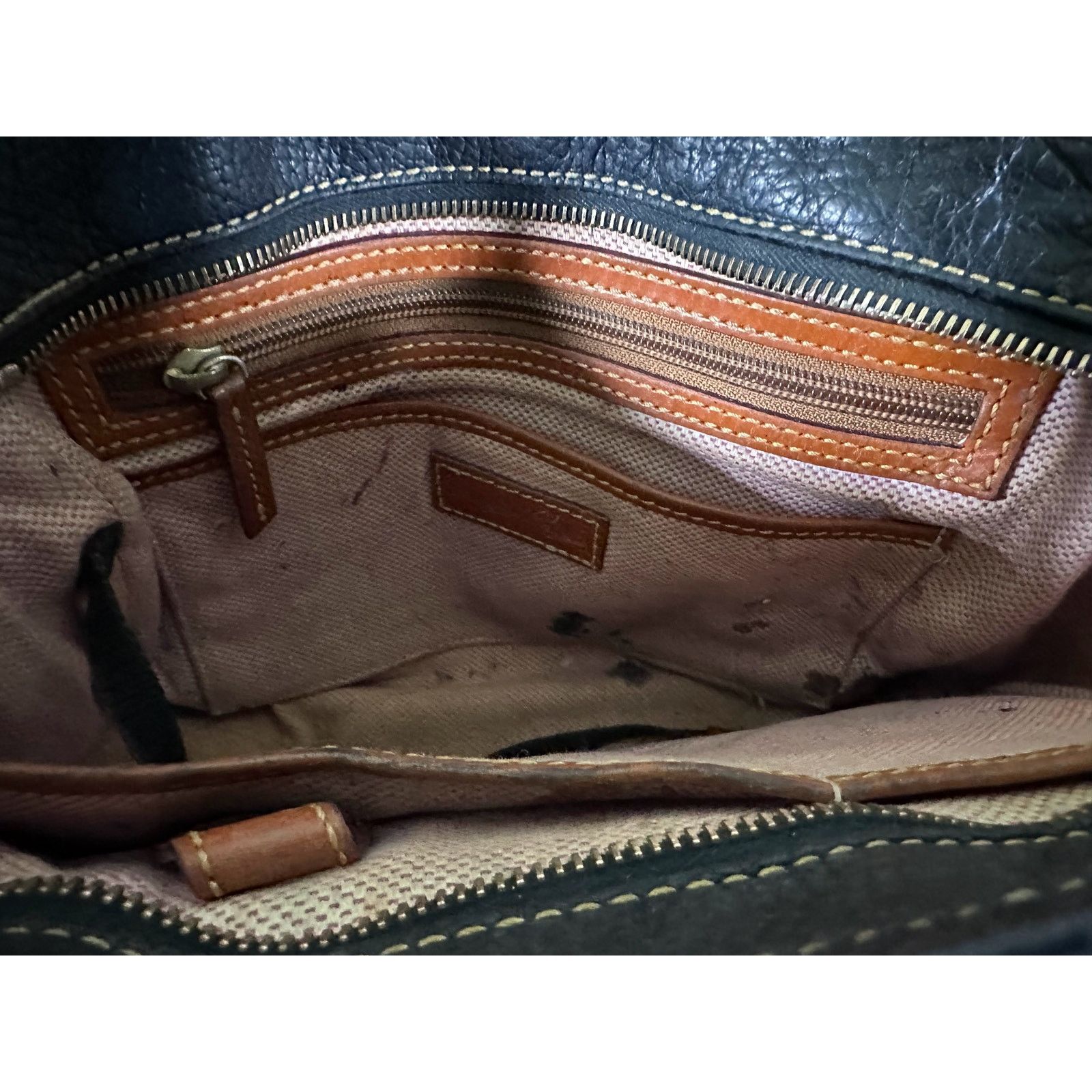 Dooney & Bourke Dooney & Bourke Black Pebble Leather Satchel with Bag Size ONE SIZE - 6 Thumbnail