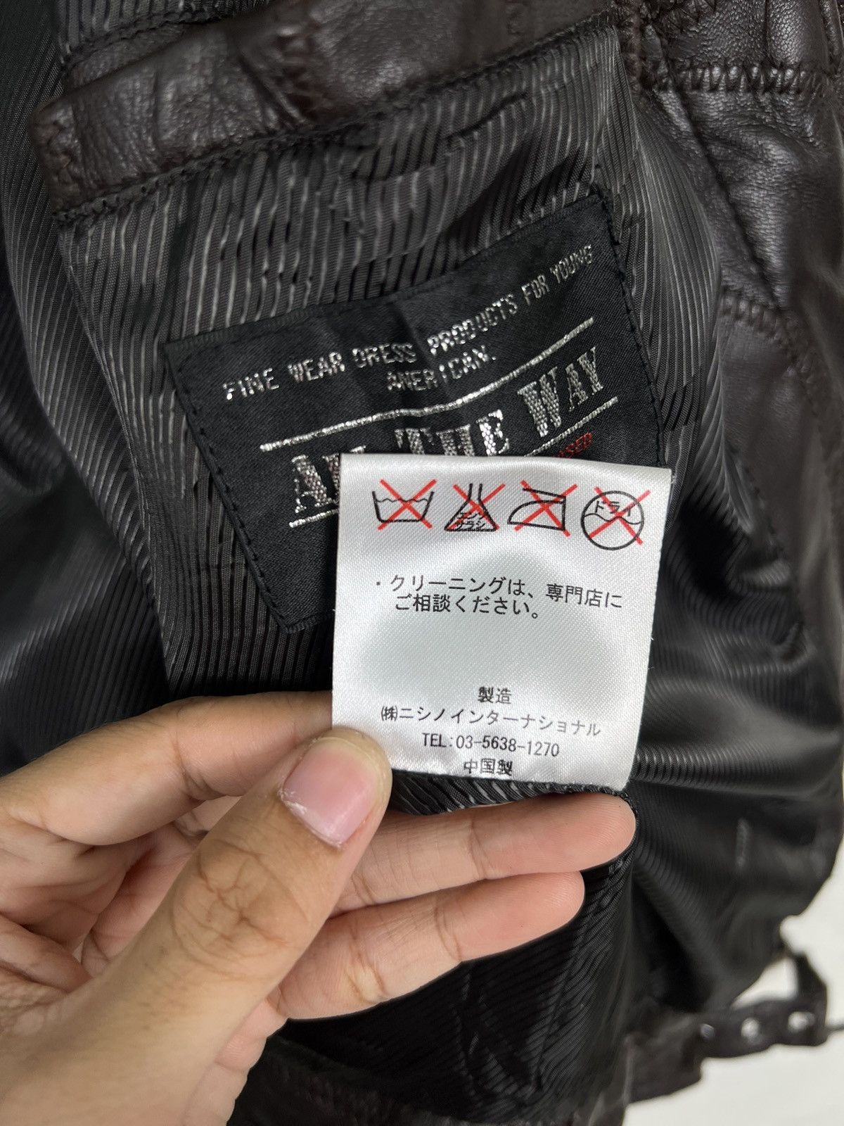 Japanese Brand 🔥 ALL THE WAY PATCHWORK SHEEPSKIN LEATHER BIKER MOTO STYLE Size US M / EU 48-50 / 2 - 15 Thumbnail