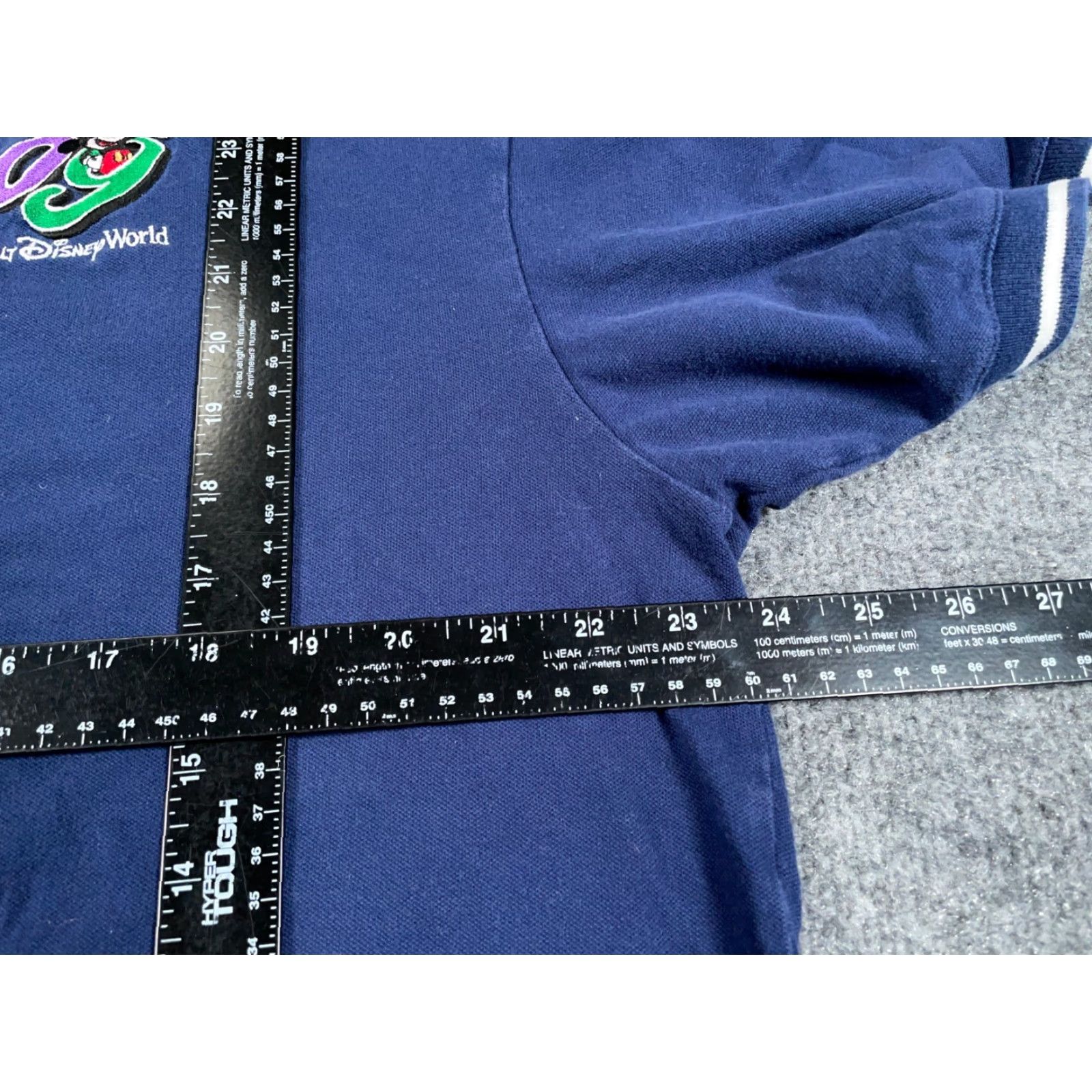 Disney Disney World Polo Shirt Adult Large Dark Blue Mickey Mouse 2009 Y2K Stretch Size US L / EU 52-54 / 3 - 4 Thumbnail