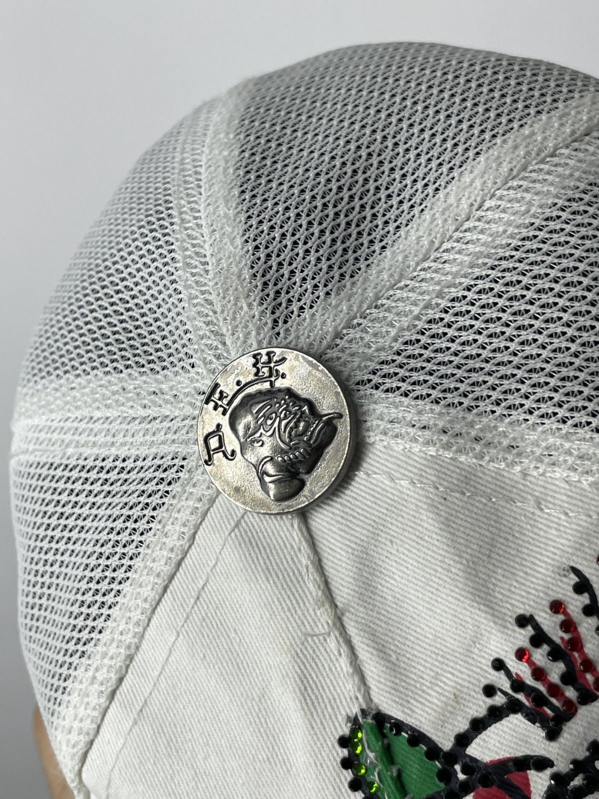 Ed Hardy × Vintage Vintage Ed Hardy rose Cap y2k Size ONE SIZE - 9 Thumbnail