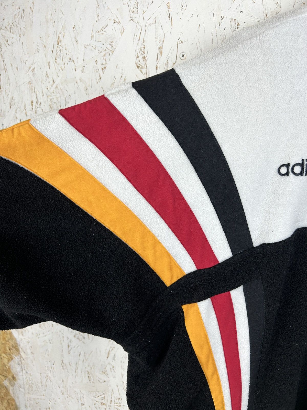 Adidas 90s Vintage Adidas Germany DFB 1996 World Cup Fleece Jacket Size US XL / EU 56 / 4 - 5 Thumbnail