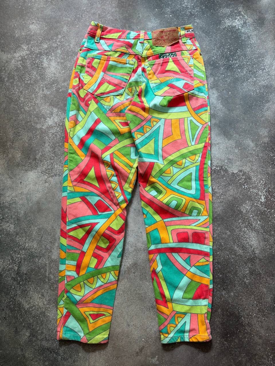 Miss Sixty × Vintage Miss Sixty 2000’s Aesthetic Y2K Glam Floral Pants Size 27" / US 4 / IT 40 - 7 Thumbnail