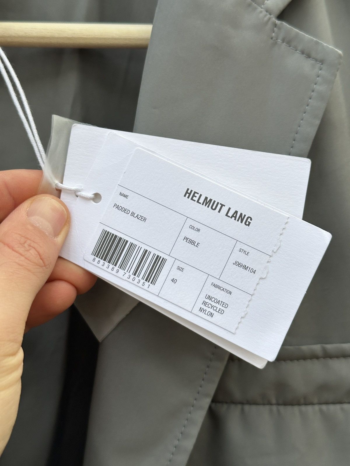 Helmut Lang HELMUT LANG PADDED BLAZER Size 40L - 3 Thumbnail