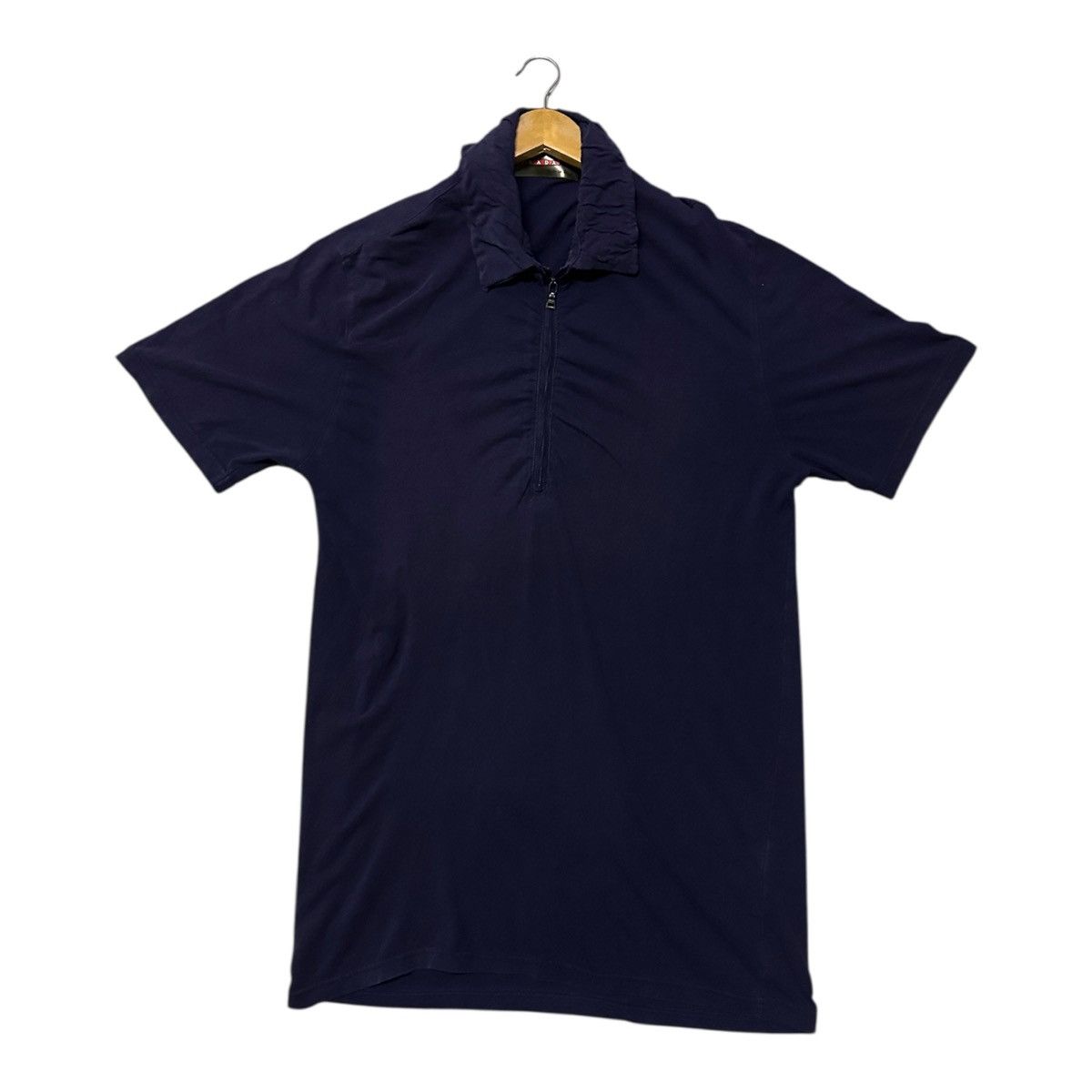 Prada Prada collar zipper strech shirts Size L / US 10 / IT 46 - 1 Thumbnail