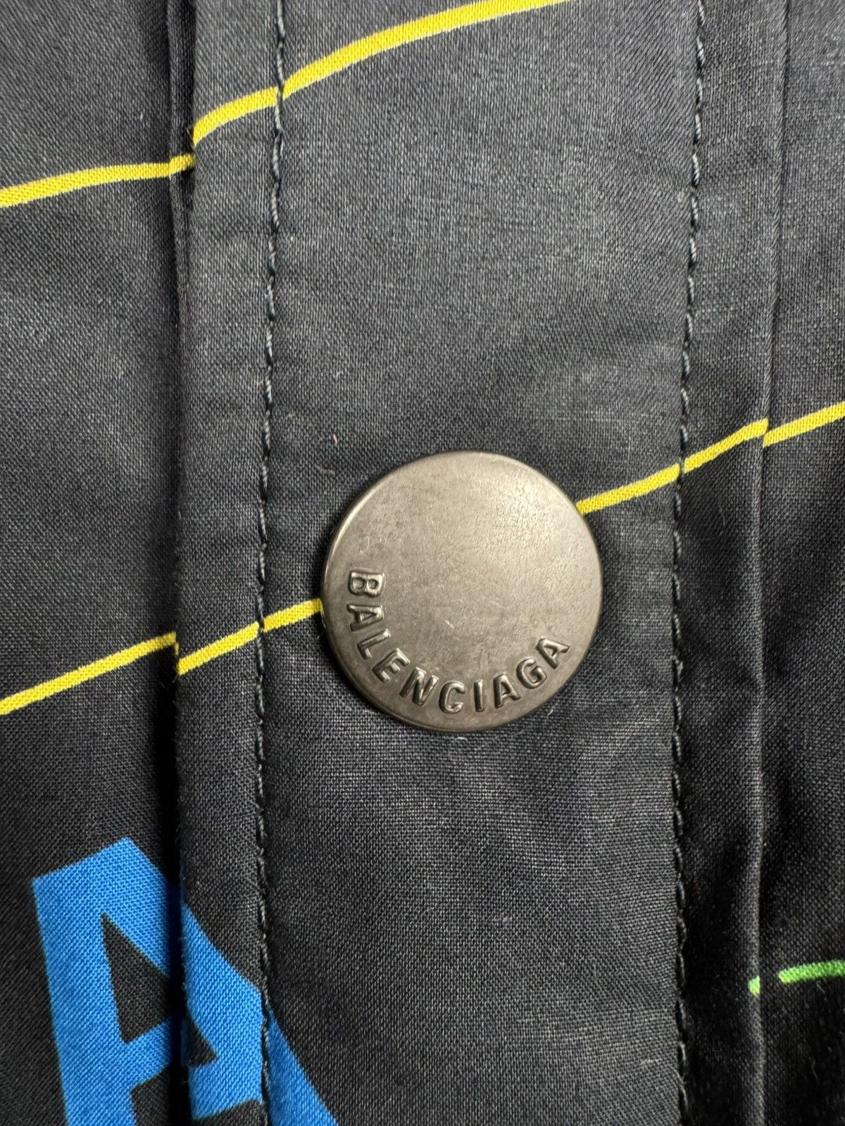 Balenciaga Balenciaga Rainbow Logo Padded Bottom OverShirt/Jacket Size US S / EU 44-46 / 1 - 5 Thumbnail