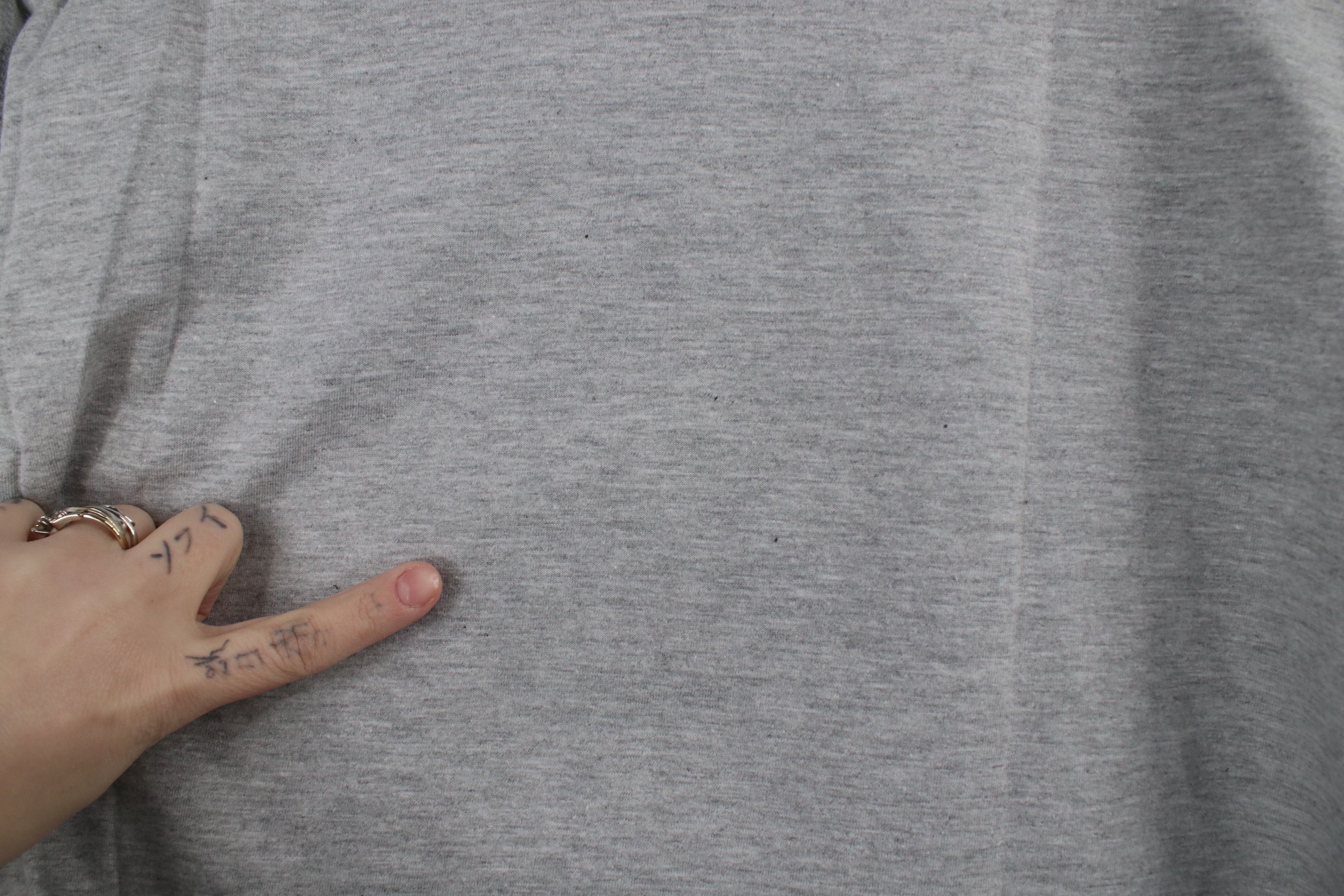 Vintage Vintage 90s Streetwear Blank Heavyweight Cotton T-Shirt Gray Size US L / EU 52-54 / 3 - 9 Thumbnail