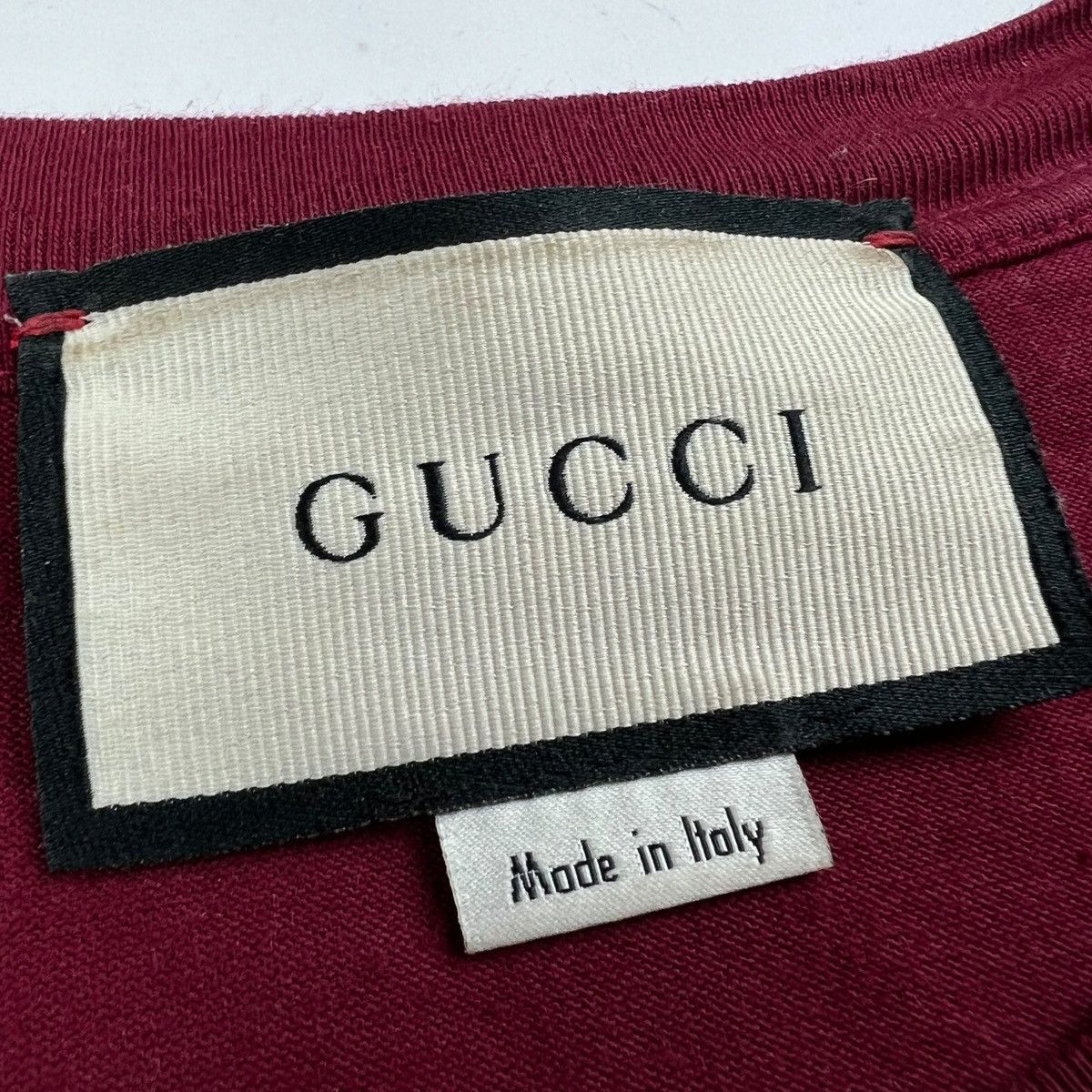 Gucci Gucci Original Gucci Burgundy T Shirt Size US M / EU 48-50 / 2 - 3 Thumbnail
