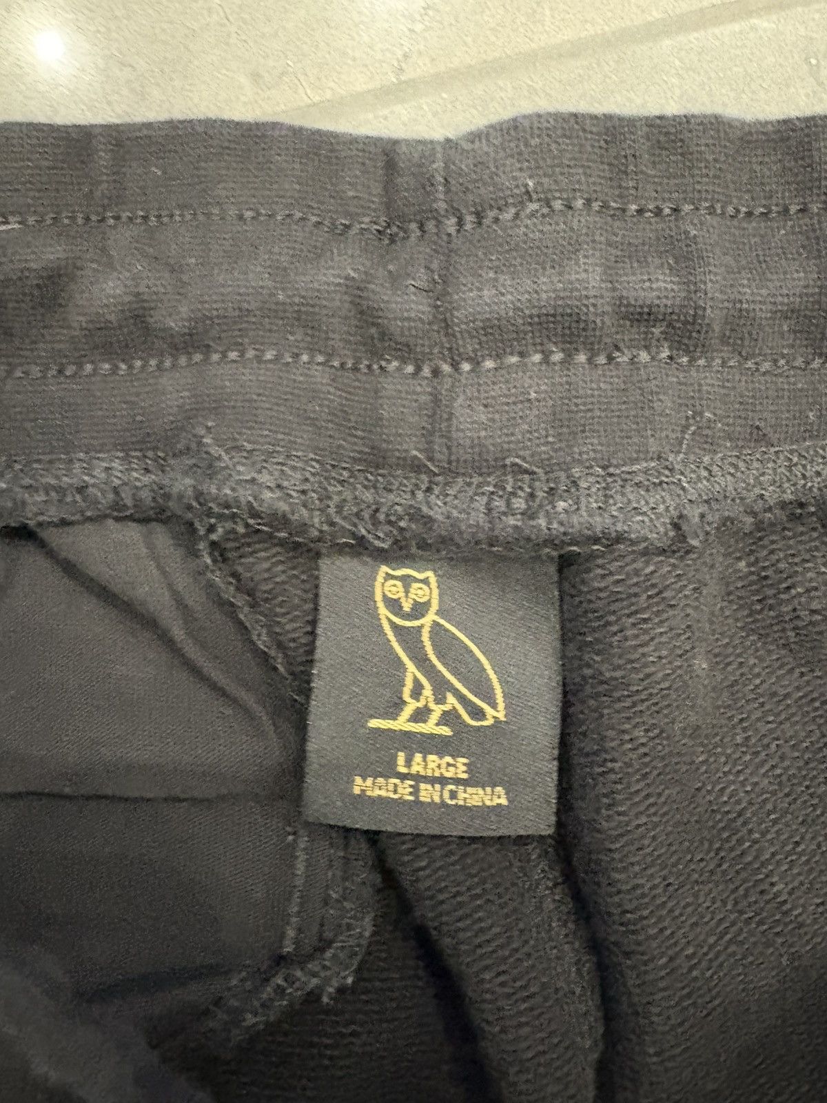 October's Very Own OVO October Very Own Classic Black Sweatpants Cotton Joggers Size US 32 / EU 48 - 4 Thumbnail