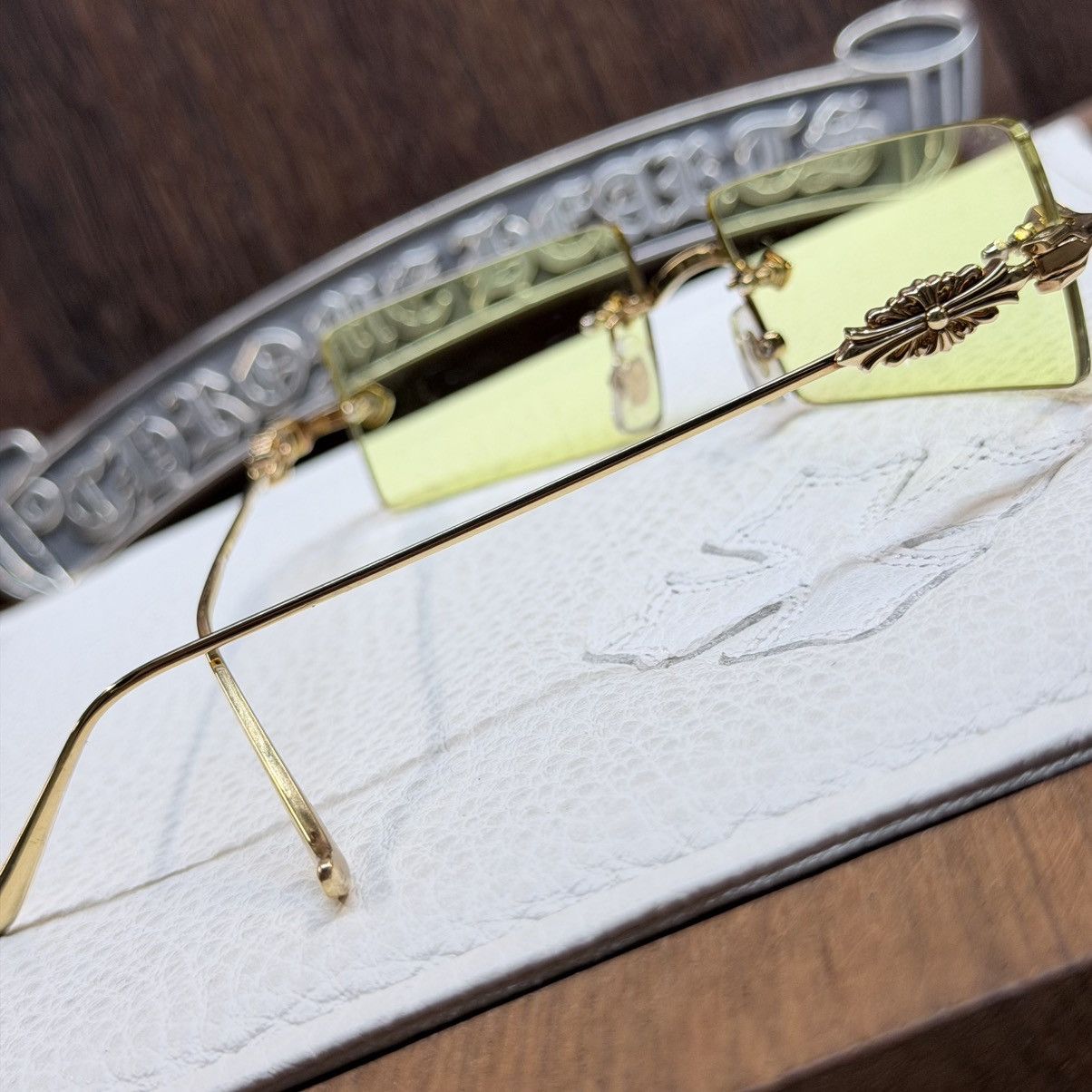 Chrome Hearts Chrome Hearts SOLID GOLD Hellz Bellz Sunglasses Size ONE SIZE - 16 Thumbnail