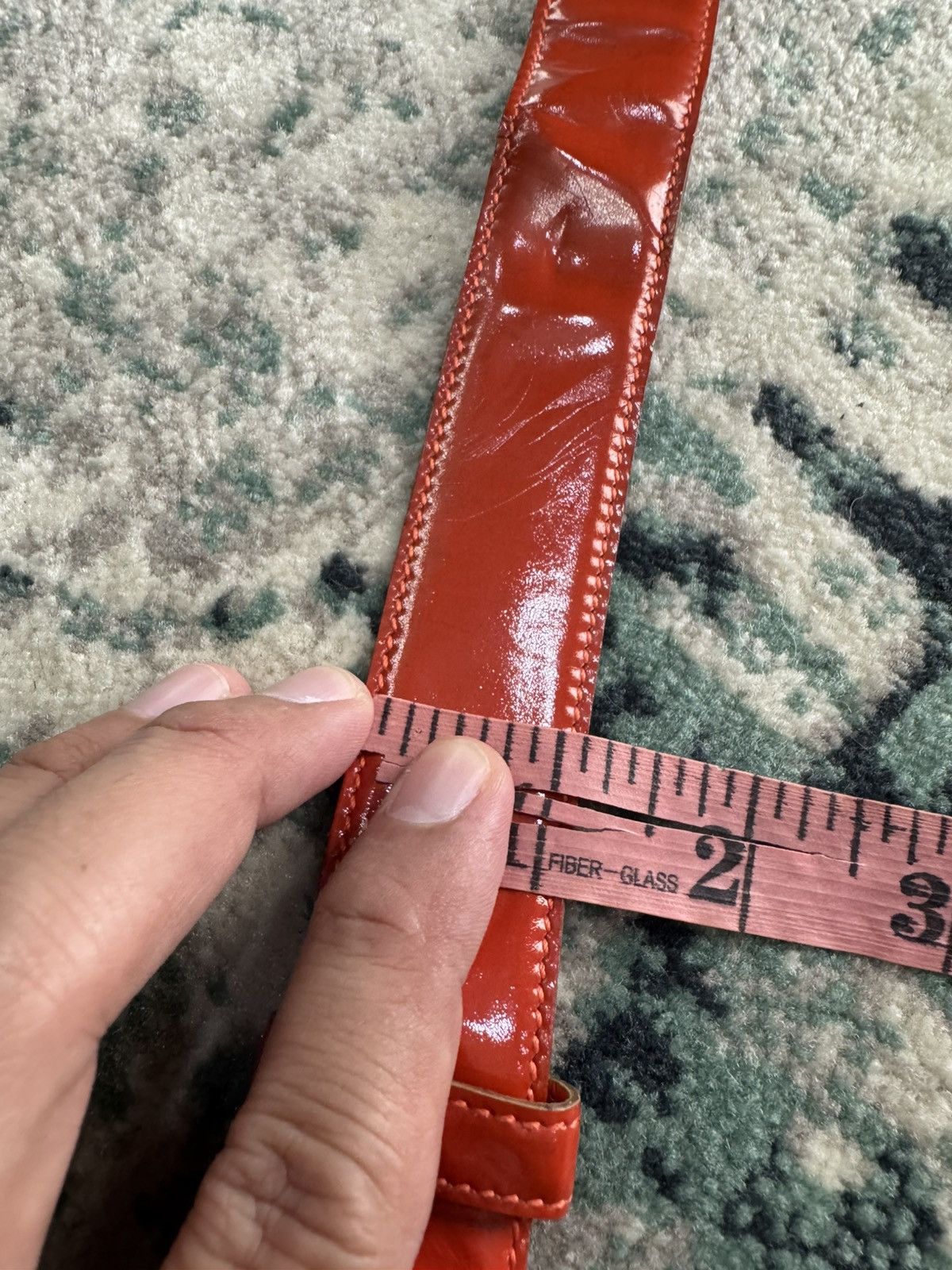 Gucci VINTAGE GUCCI LEATHER BELT SIZE 26-28 ITALY Size 26 - 7 Thumbnail