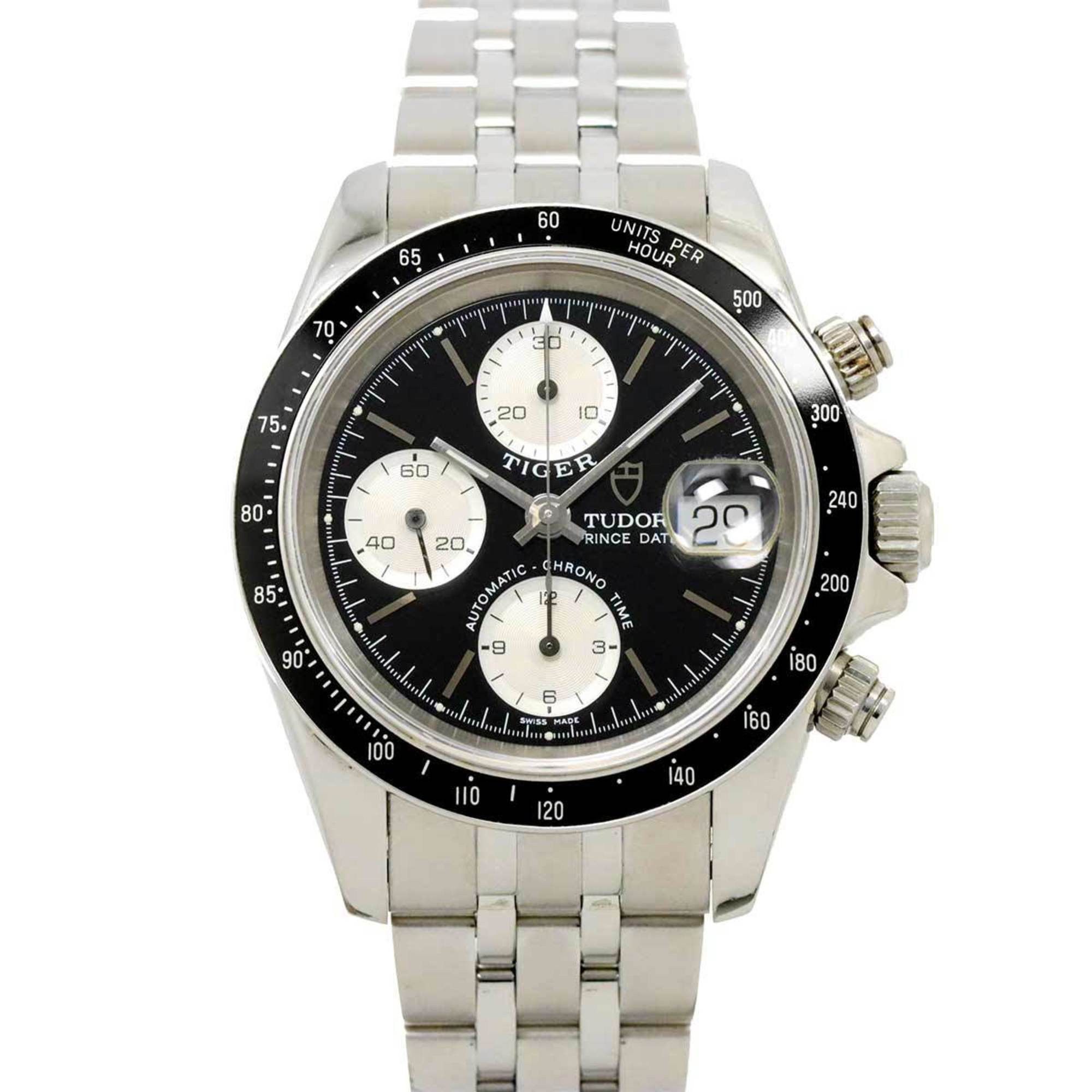 Tudor Chronotime 79260P Men's Watch Date Black Automatic Chrono Time