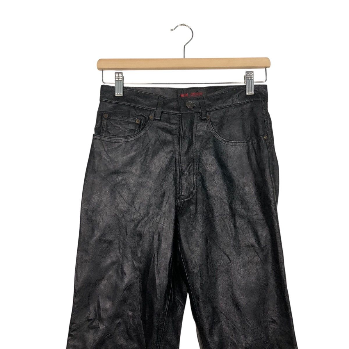 Hysteric Glamour 📌Vintage Racing Leather Pants Non Grade Cosmic Power Size US 26 / EU 42 - 5 Thumbnail