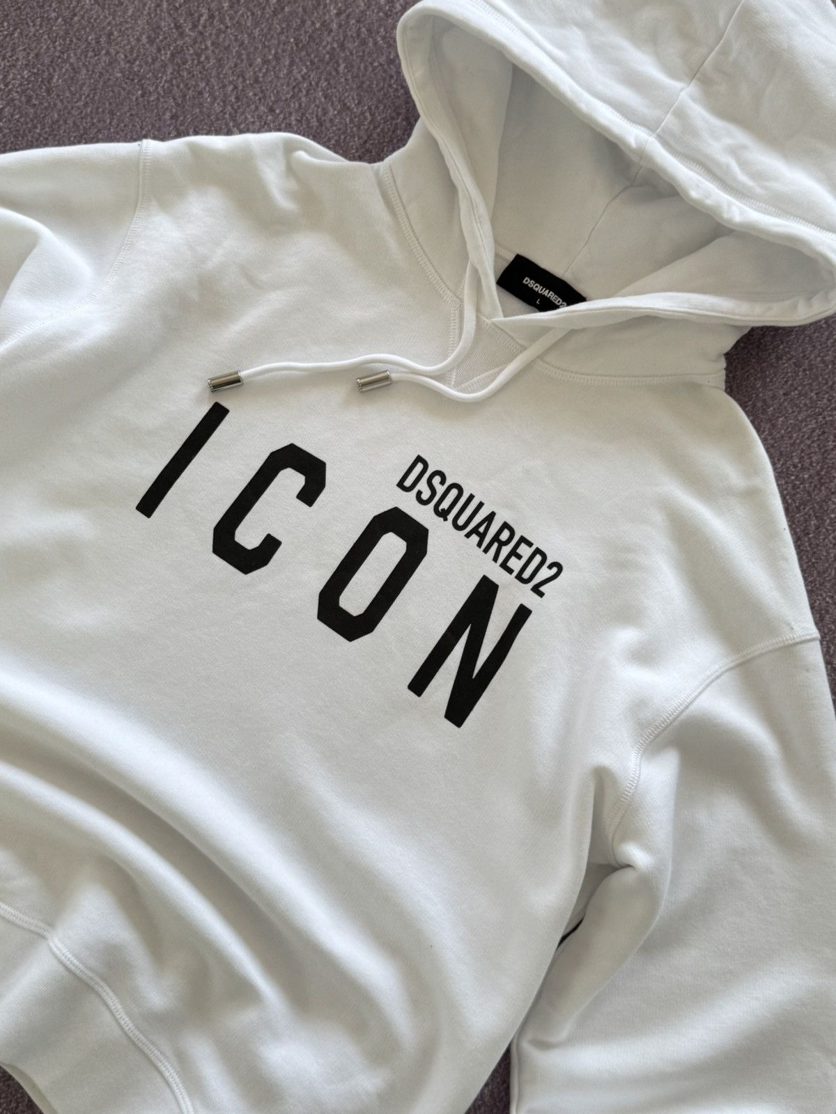 Dsquared2 00s Dsquared2 Big Logo Luxury “Icon” Hoodie Size US L / EU 52-54 / 3 - 6 Thumbnail