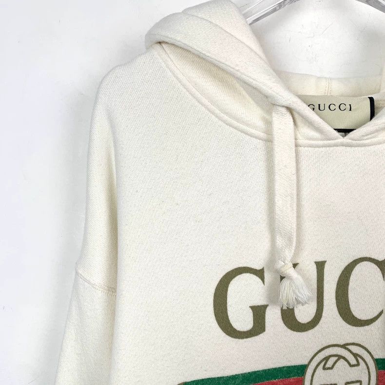 Gucci Gucci Beige logo letter sequin cat head hooded drawstring s Size US M / EU 48-50 / 2 - 3 Thumbnail