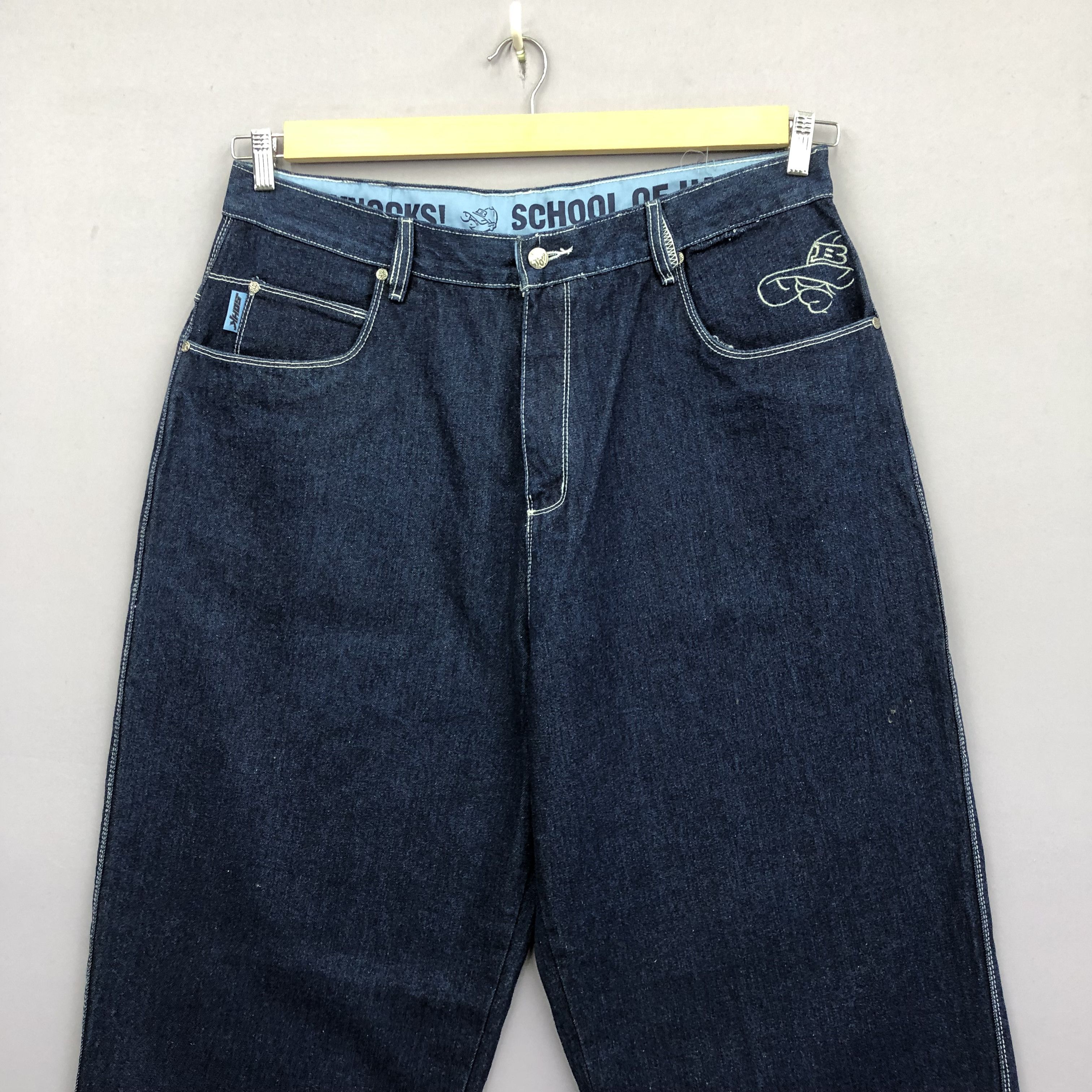JNCO Crazy Vintage 90s JNCO Style Baggy Jeans SOHK Skater Denim Size US 38 / EU 54 - 4 Thumbnail