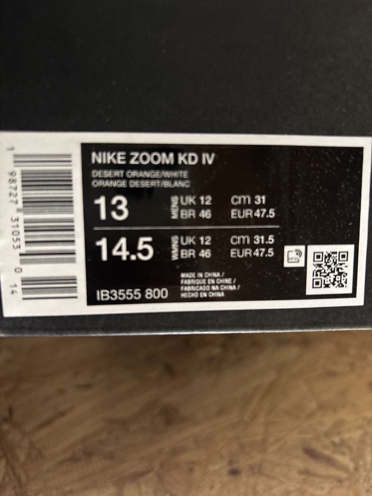 Nike Nike KD 4 Texas Longhorns Size 13 Mens Size US 13 / EU 46 - 7 Thumbnail