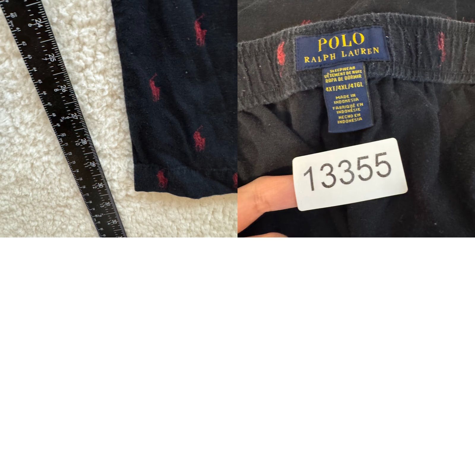 Polo Ralph Lauren Polo Ralph Lauren Pajama Pants 4XL Mens Black Drawstring Pony Logo Polo Ralph Lauren Pajama Pants 4XL Mens Black Red Pony Logo Drawstring Size US XXL / EU 58 / 5 - 8 Thumbnail