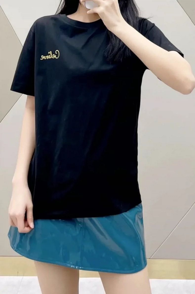 Celine Celine Black Logo Short Sleeve TShirt Size US S / EU 44-46 / 1 - 7 Thumbnail