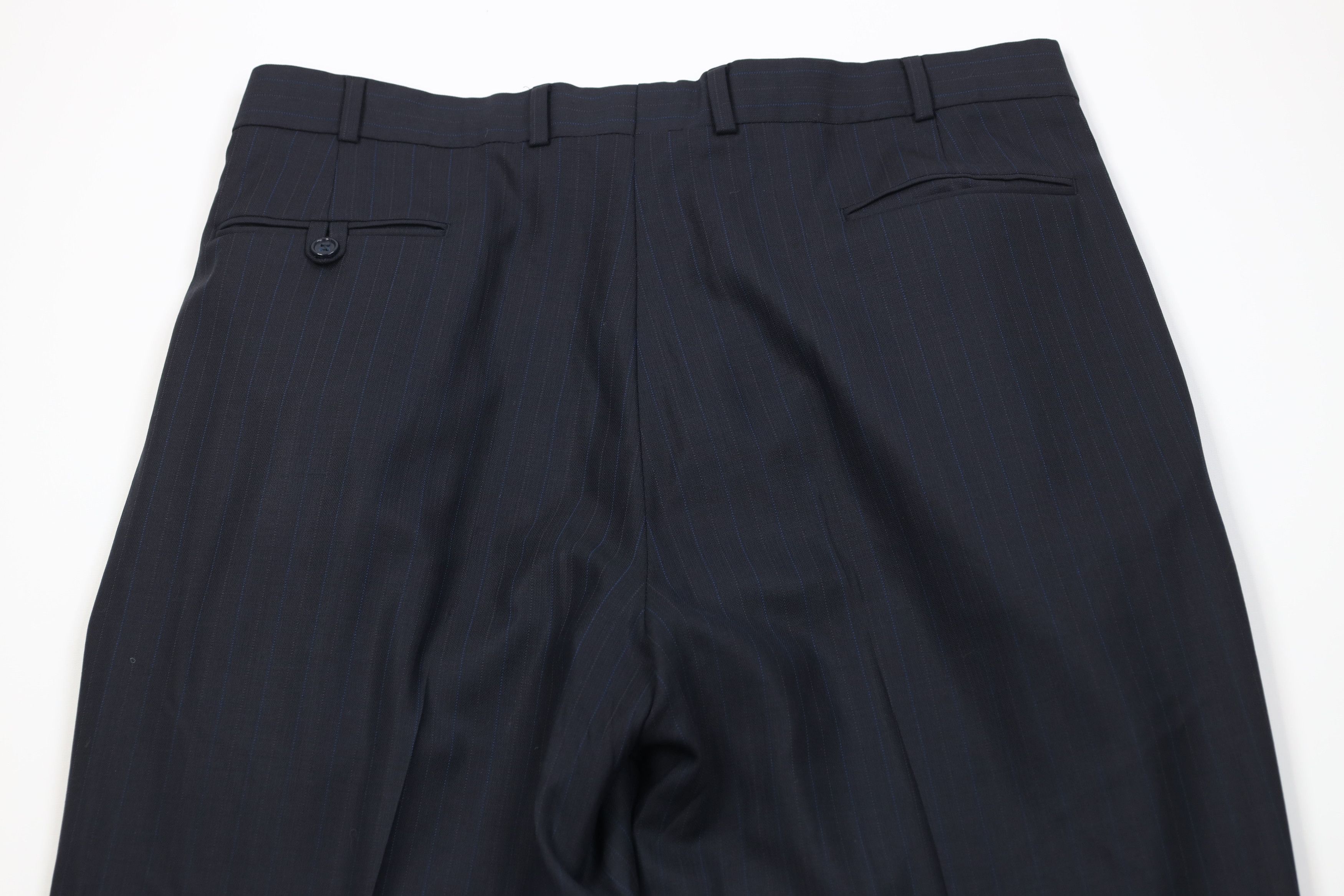 Vintage Vintage 90s Streetwear Pinstriped Wide Leg Chino Pants Size US 36 / EU 52 - 11 Thumbnail