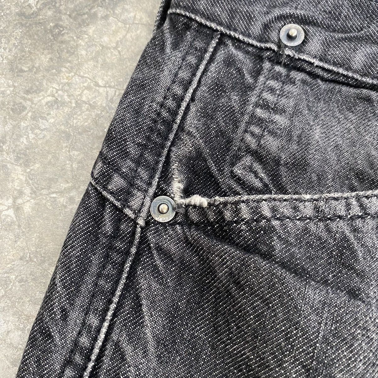 Versace 2004 Archive Versace Sanded Black Bondage Denim Jeans Size US 38 / EU 54 - 15 Thumbnail