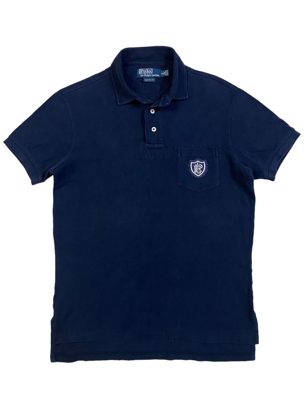 Polo Ralph Lauren × Vintage 🔥RARE🔥 Vintage Polo Ralph Lauren Navy S Pocket Tee Size US S / EU 44-46 / 1 - 1 Thumbnail