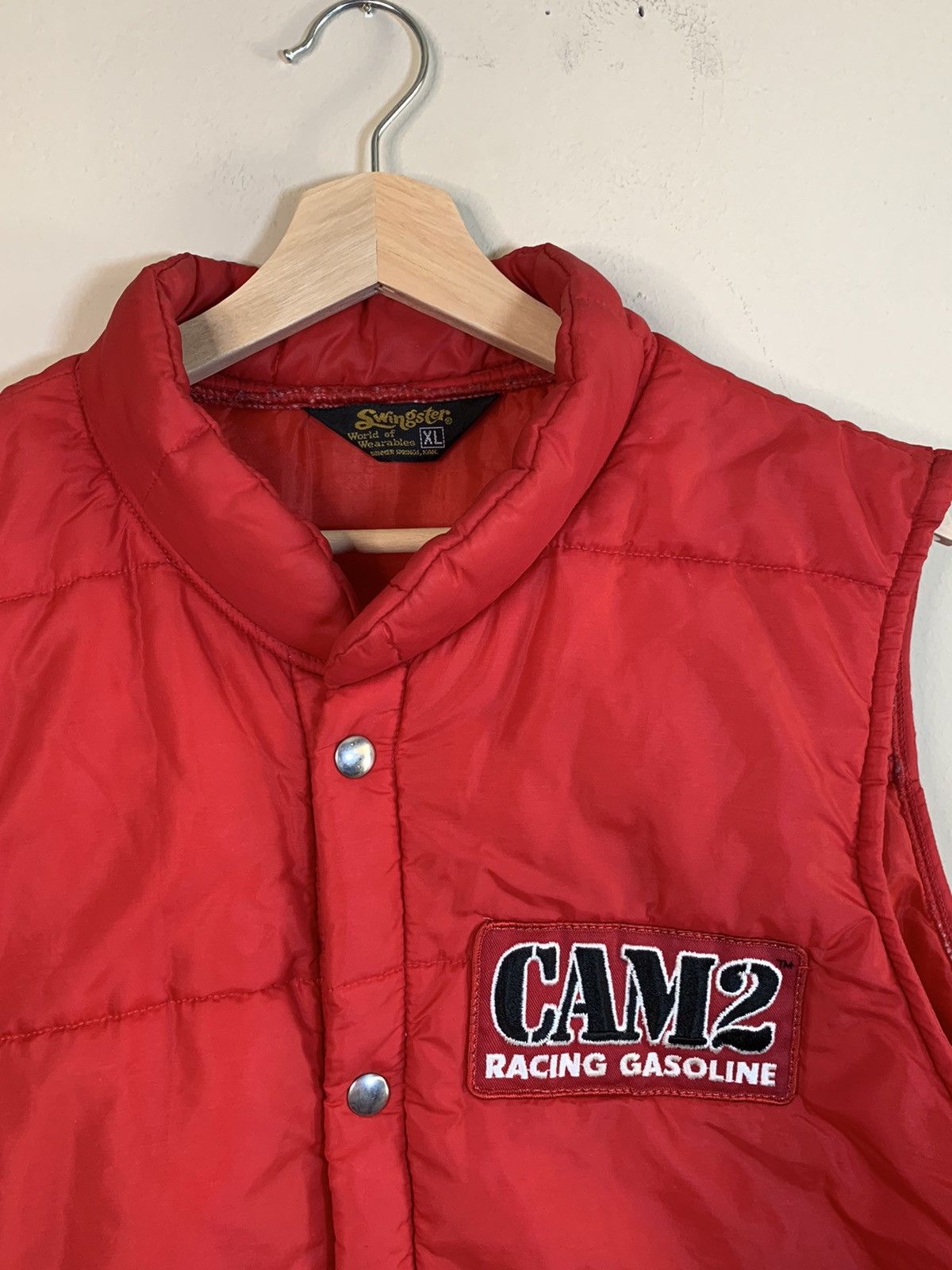 Swingster × Vintage *RARE* Vintage 70’s CAM2 Racing Gasoline Swingster Puff Vest Size US XL / EU 56 / 4 - 2 Thumbnail