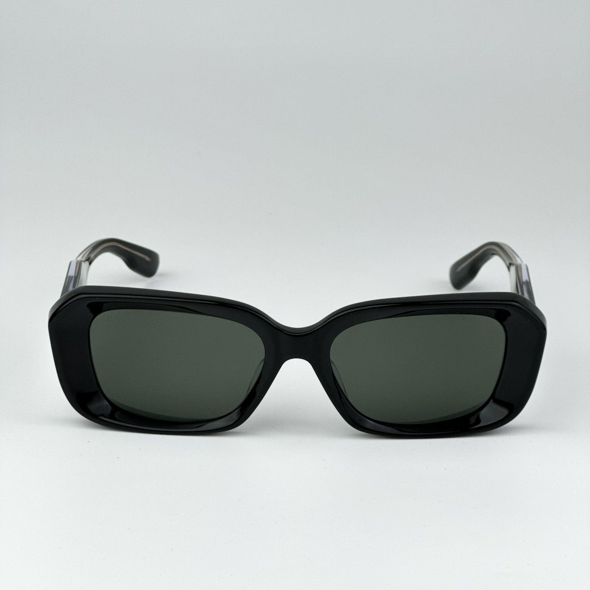 Gucci NEW Gucci GG1531SK 001 Black Grey Women Rectangle Sunglasses Size ONE SIZE - 2 Thumbnail