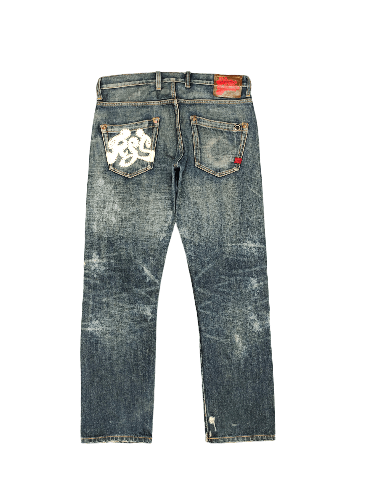 Kapital Japanese Brand Rna Inc. Acid Wash Distressed Denim Jeans Size US 32 / EU 48 - 1 Thumbnail